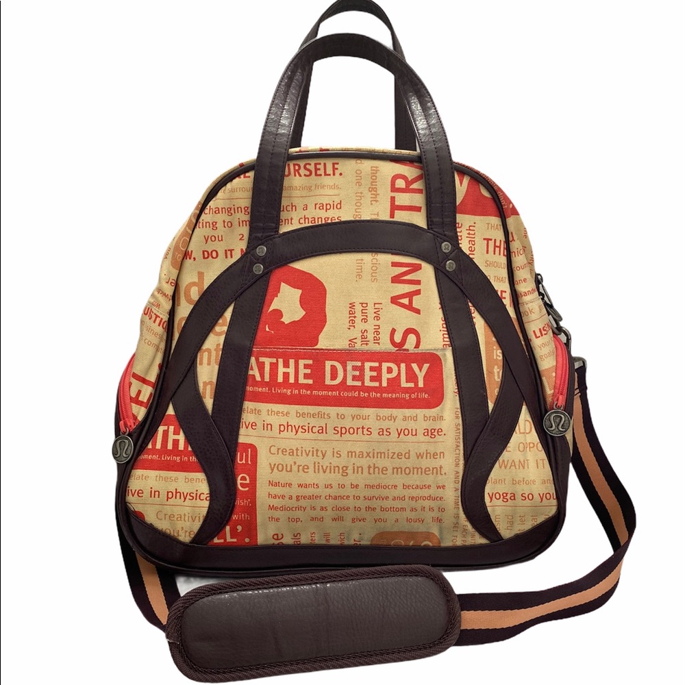 lululemon athletica Red and Brown Women's Bag